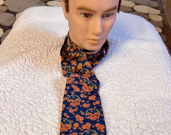 Happy Halloween Pumpkins Tie, Jack o Lantern Necktie, October Gift for Him