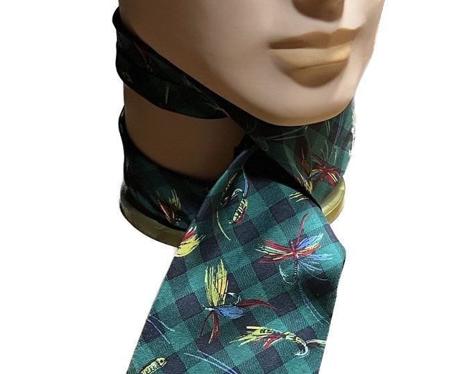Fly Fishing Necktie, Fisherman Tie, Gift For Him