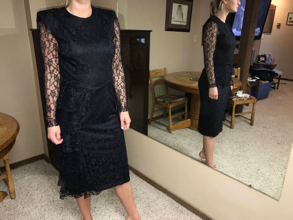 black lace dress funeral