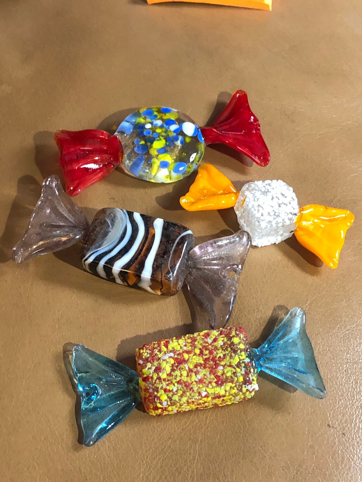 Colorful Glass Candy Display Candy Figurines