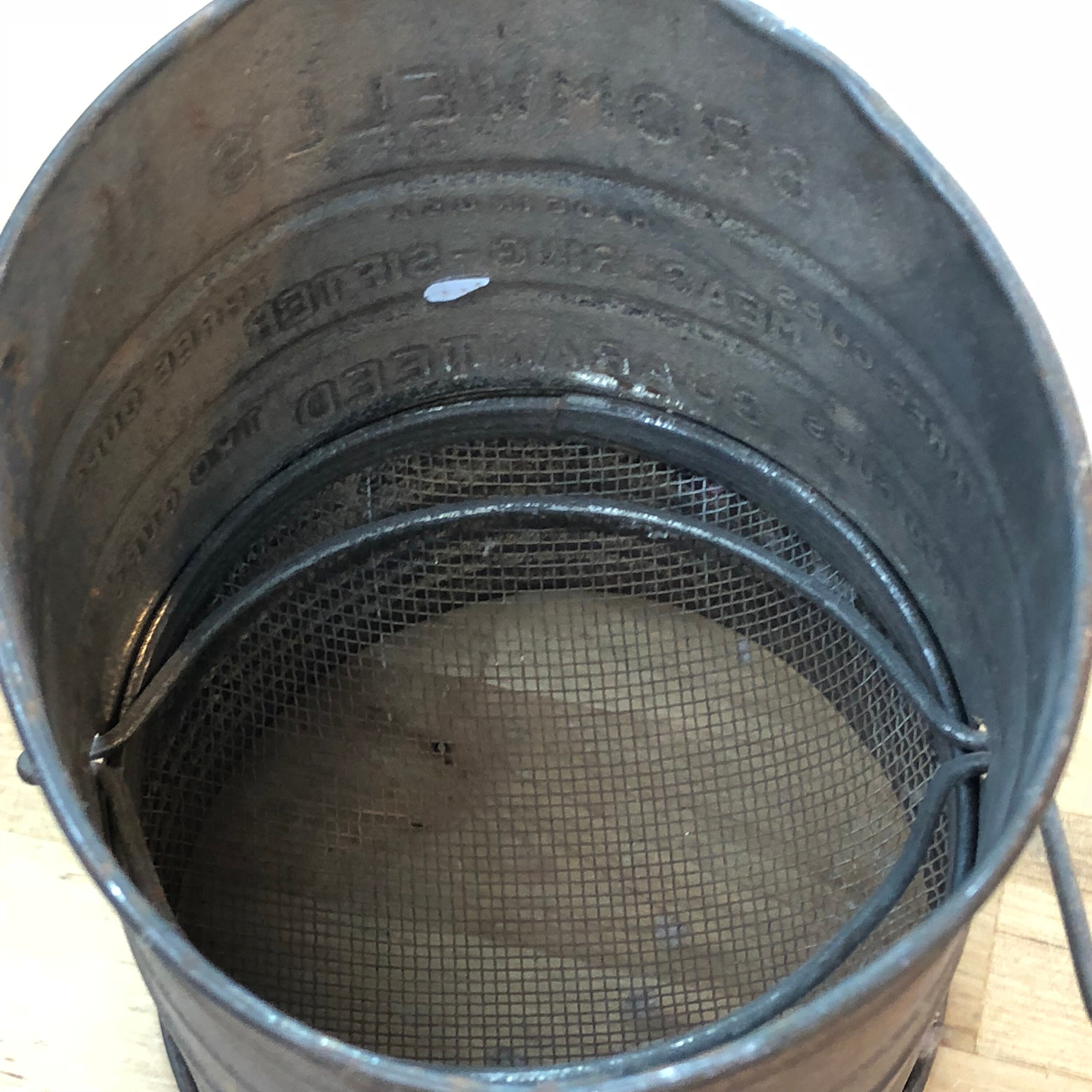 Antique Hand Sifter With Red Handle