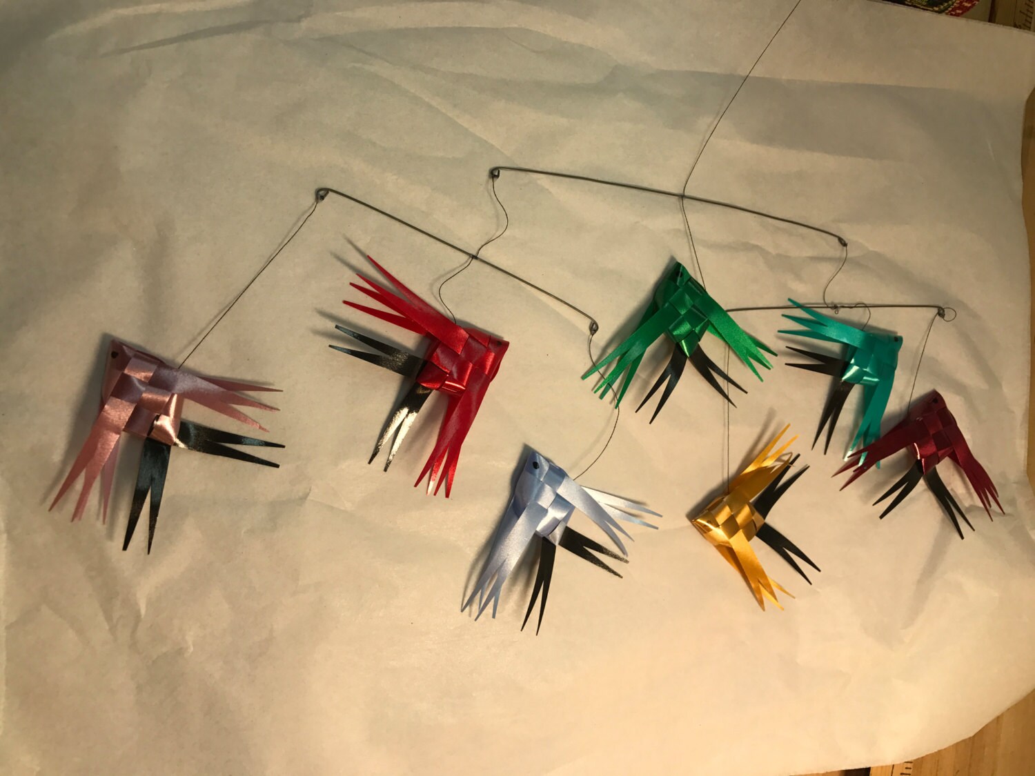 Fish Mobile Handmade Ribbons