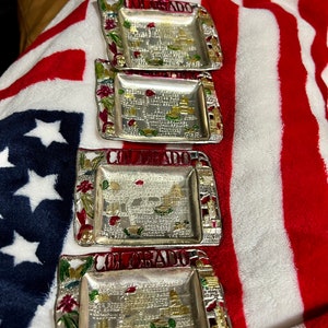 Colorado Vintage Souvenirs,  Miniature Collectible Trays,