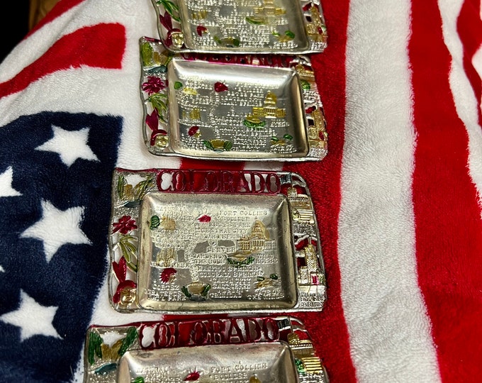 Colorado Vintage Souvenirs,  Miniature Collectible Trays,