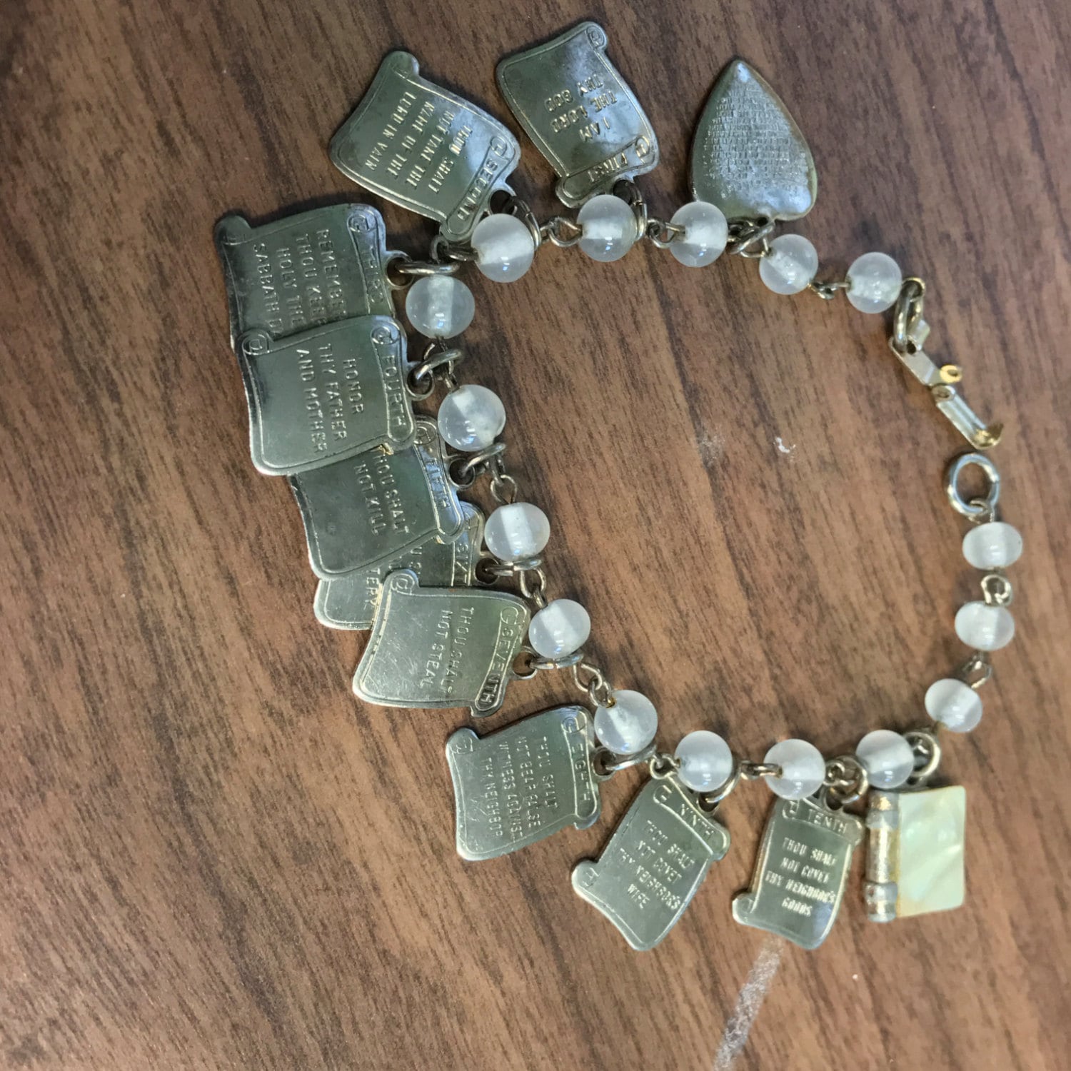 10 commandments charm bracelet outlet