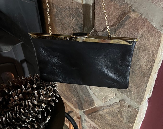 Black Formal Black Handbag, Unique Cocktail Evening Purse,