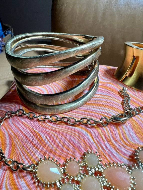 Chunky Bracelets and Statement Necklace, Costume … - image 7