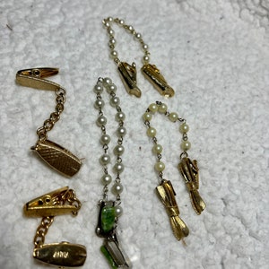 Sweater Clips Lot, Vintage Accessories, Mid Century Jewelry image 1
