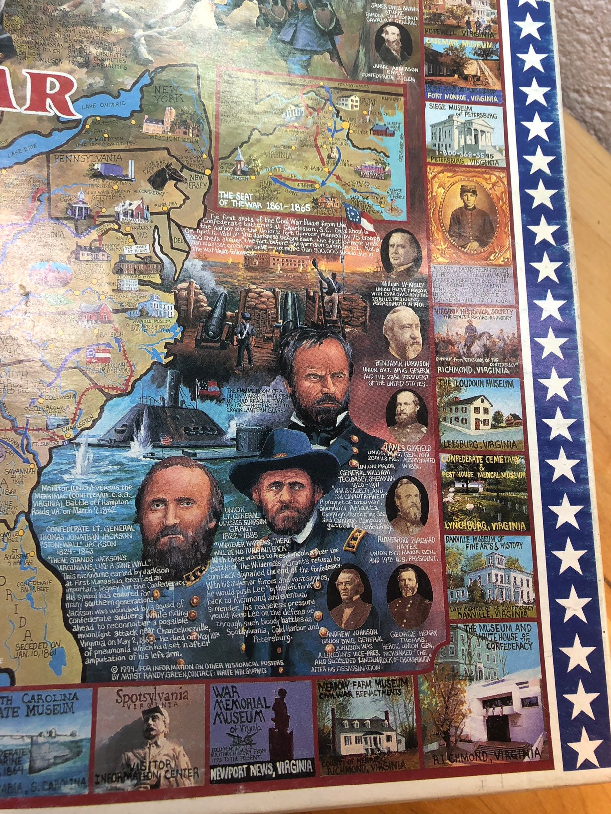 The Civil War Historical Puzzle - 1000 Piece White Mountain