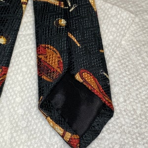 Golfer Necktie, Vintage Golf Club Tie, Handmade Silk Mens Neckwear image 8