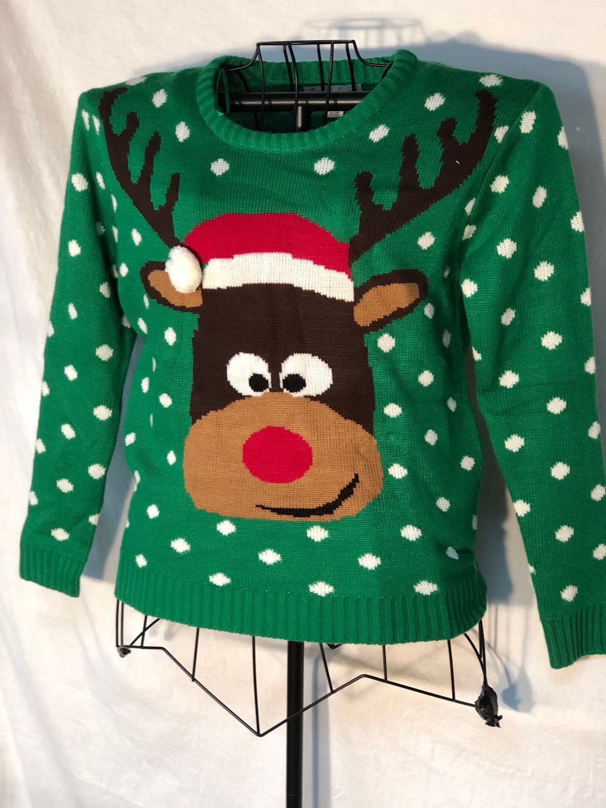 Rudolf the Red Nosed Reindeer Sweater - Christmas Holiday Pullover