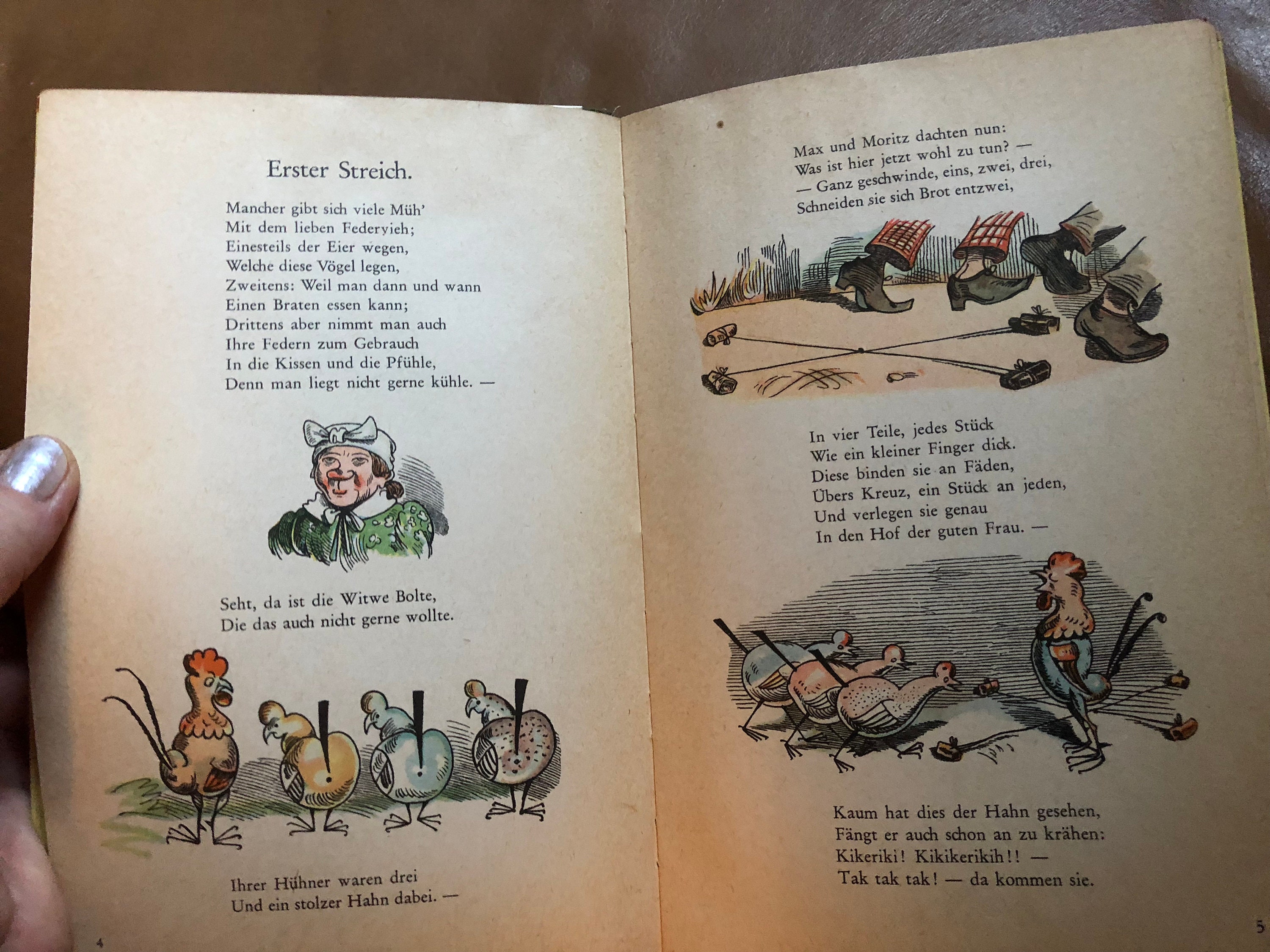 German Children's Book with Color Illustrations