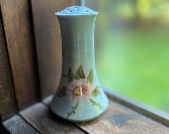 Vintage Victorian Hat Pin Holder, Bavaria Hand Painted Flowers