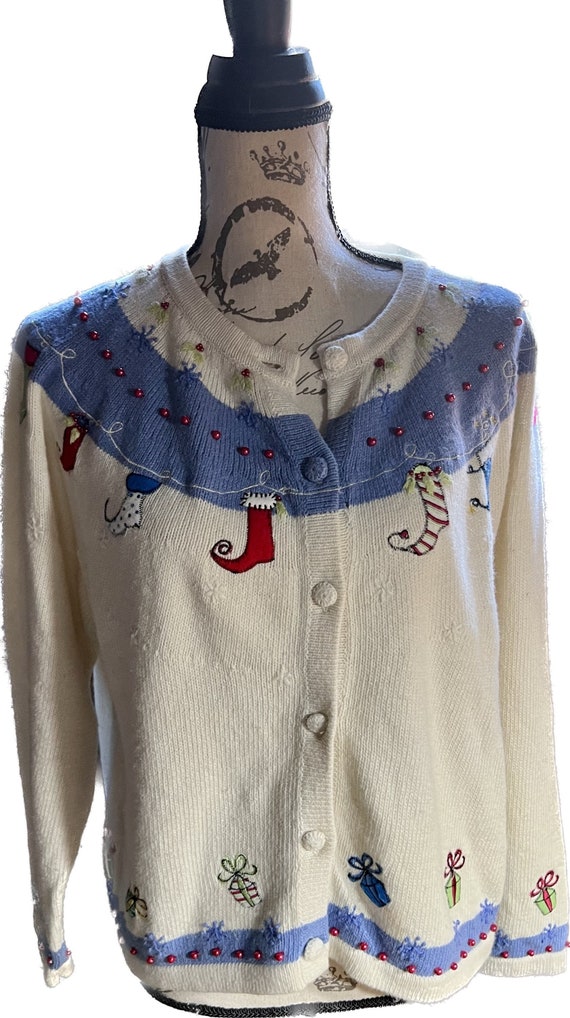 Christmas Sweater, Holiday Season Cardigan, Unisex