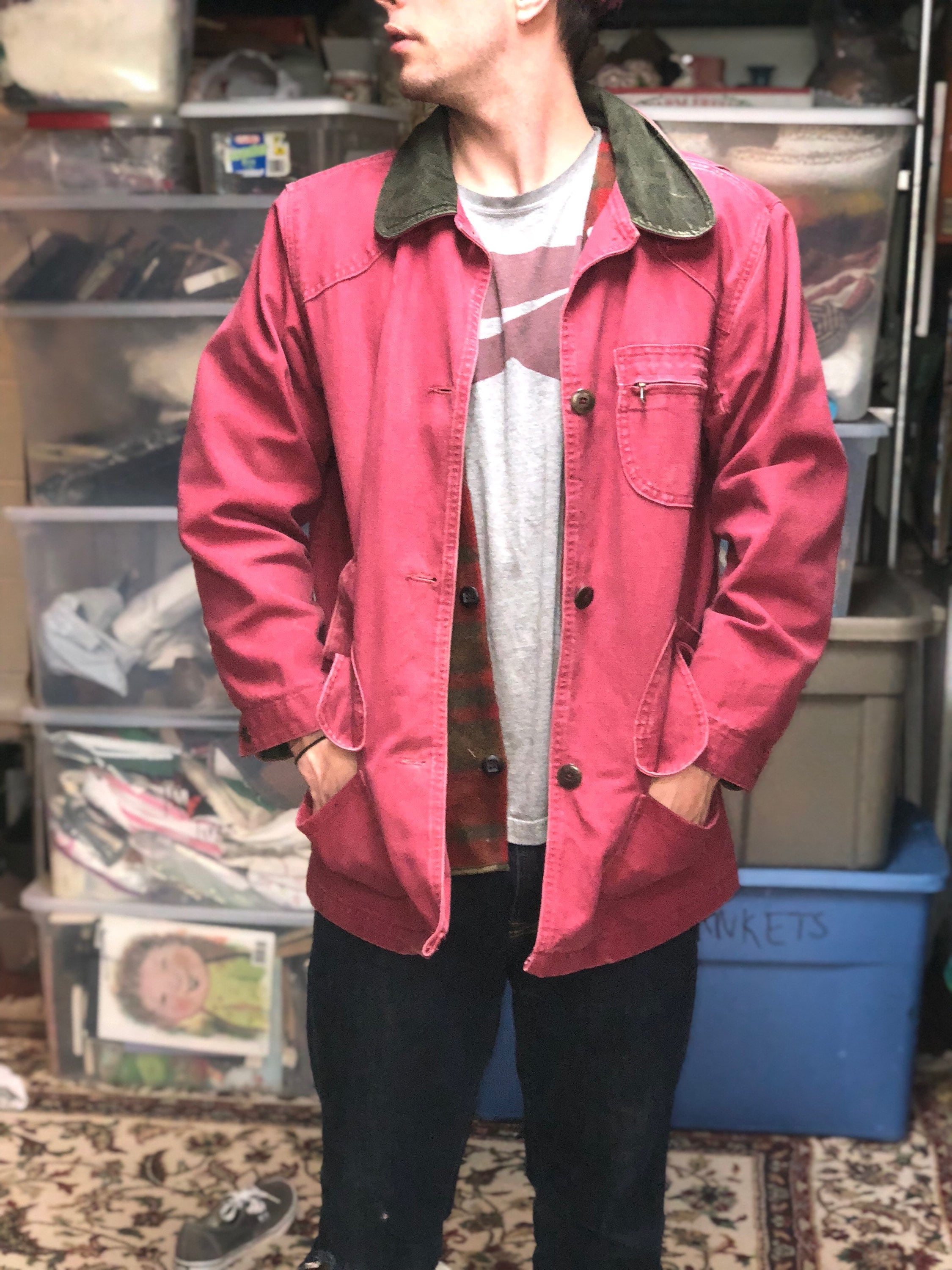 LL Bean Barn Coat Unisex Farm Coat Canvas Field Jacket with