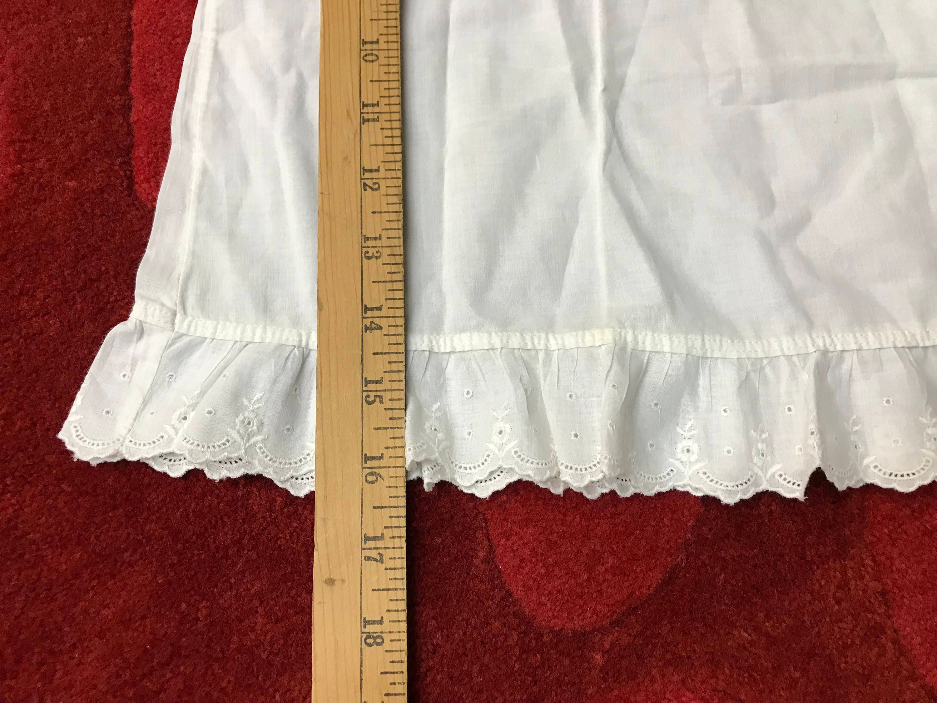 Antique Baby slip - white cotton child's summer dress