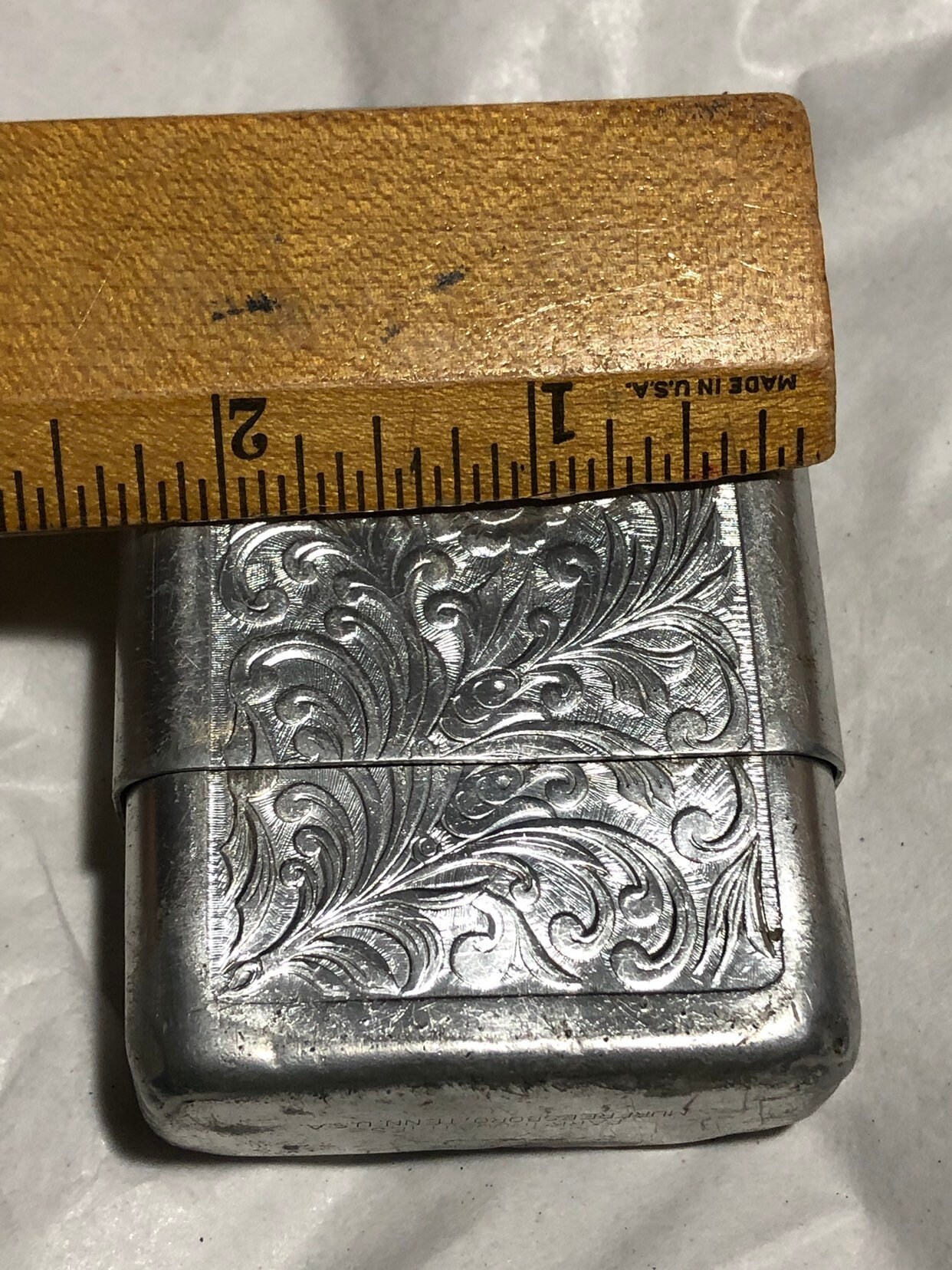 Vintage Metal Cigarette Case Retro Aluminum Small Cigar Holder
