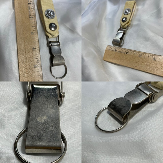 Horse Shoe Keychain, Leather Unisex Key Holder, G… - image 8
