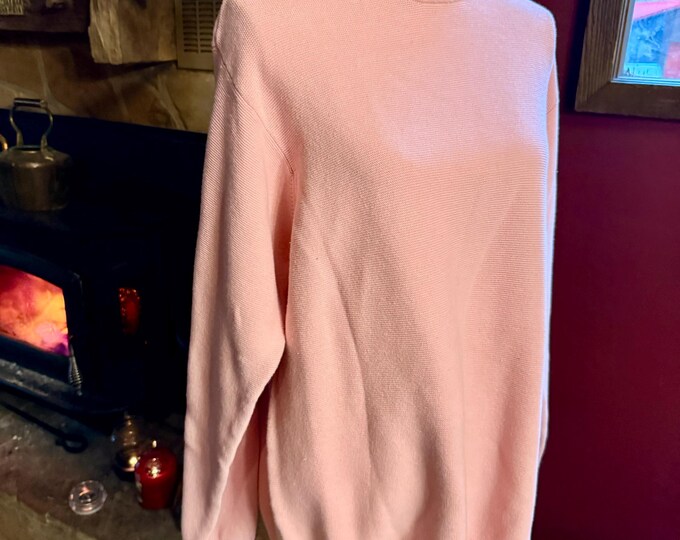 Izod Pink Pullover Sweater, Australia Cotton Unisex Shirt, Men's Size Large