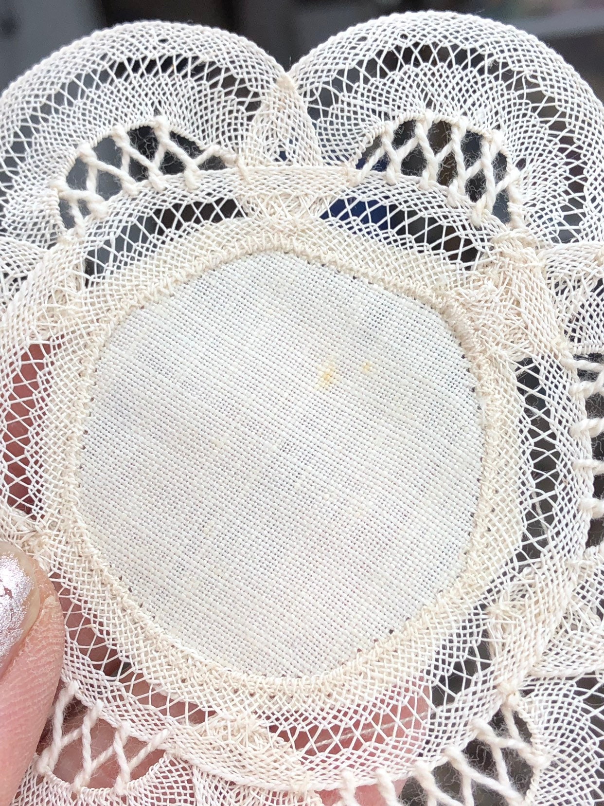 Belgium Lace Doilies, Handmade Vintage Coaster Set