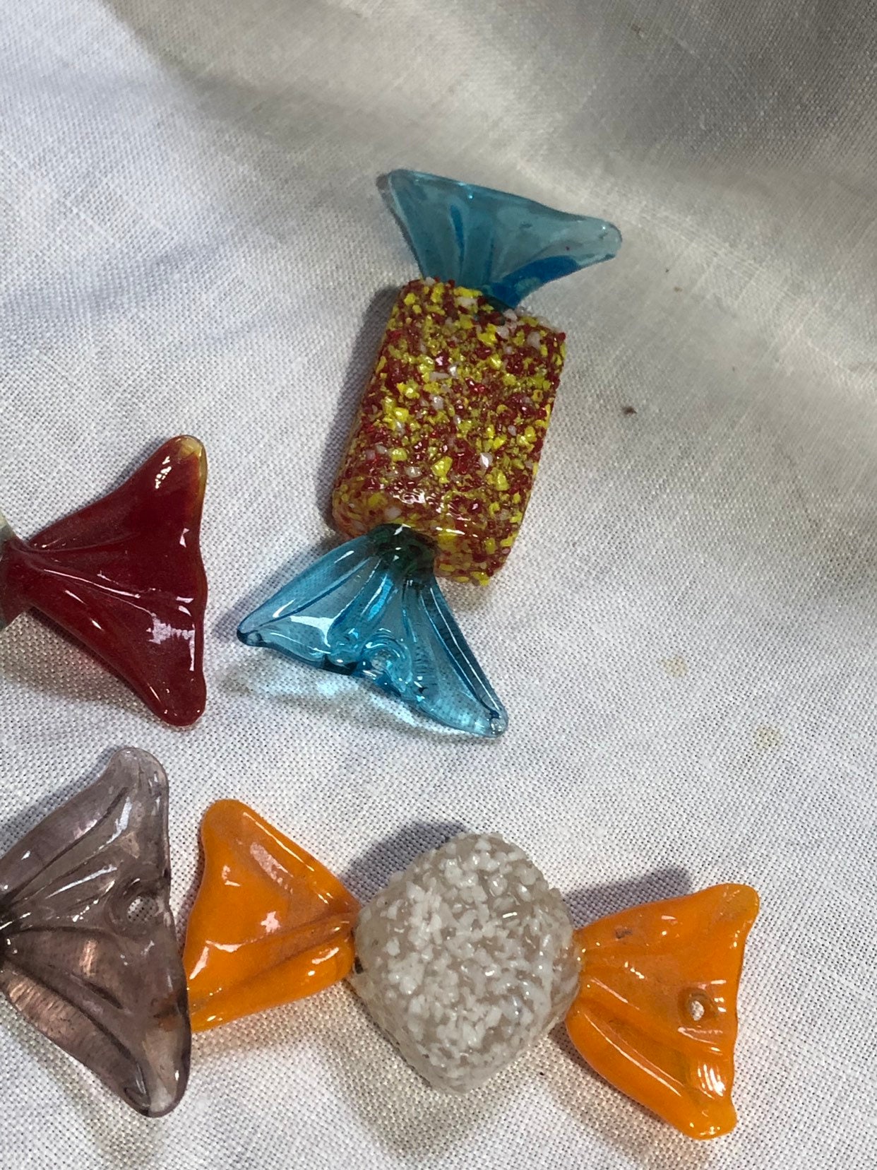 Colorful Glass Candy Display Candy Figurines