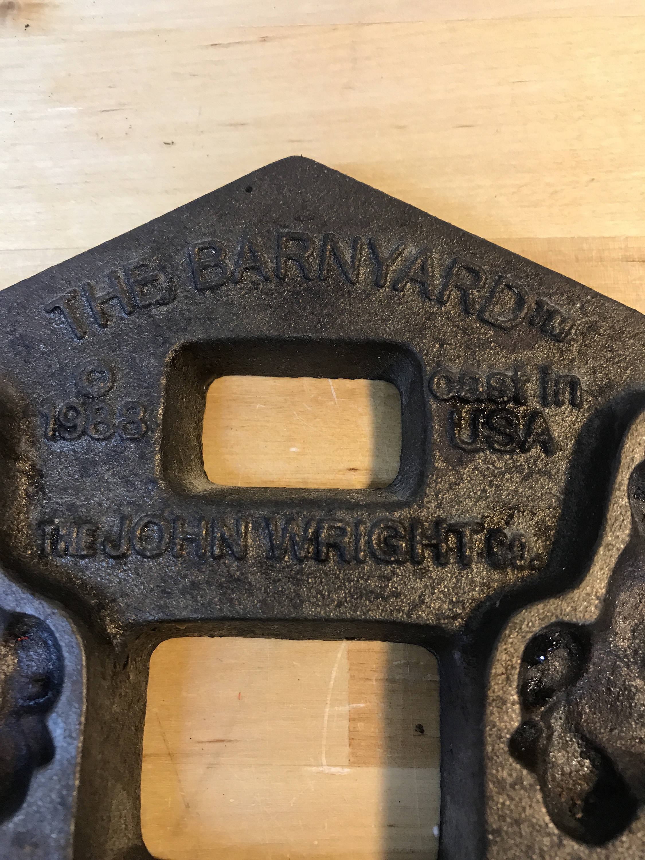 Cast Iron Mold double sided, farmhouse barn animals, cottage kitchen decor