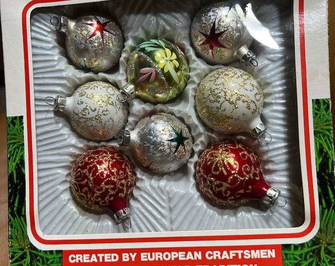 Christmas Tree Ornaments, Hand Crafted Vintage Christmas, Old World Holiday Tradition