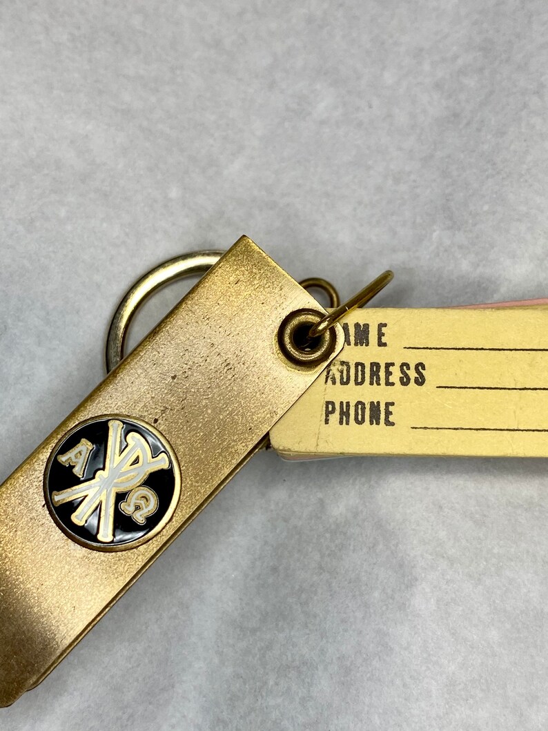 Retro Keychain Address Keeper Key Holder Unique Accessory Etsy