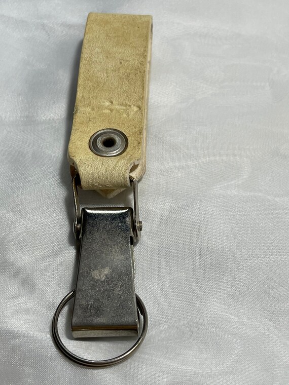 Horse Shoe Keychain, Leather Unisex Key Holder, G… - image 3