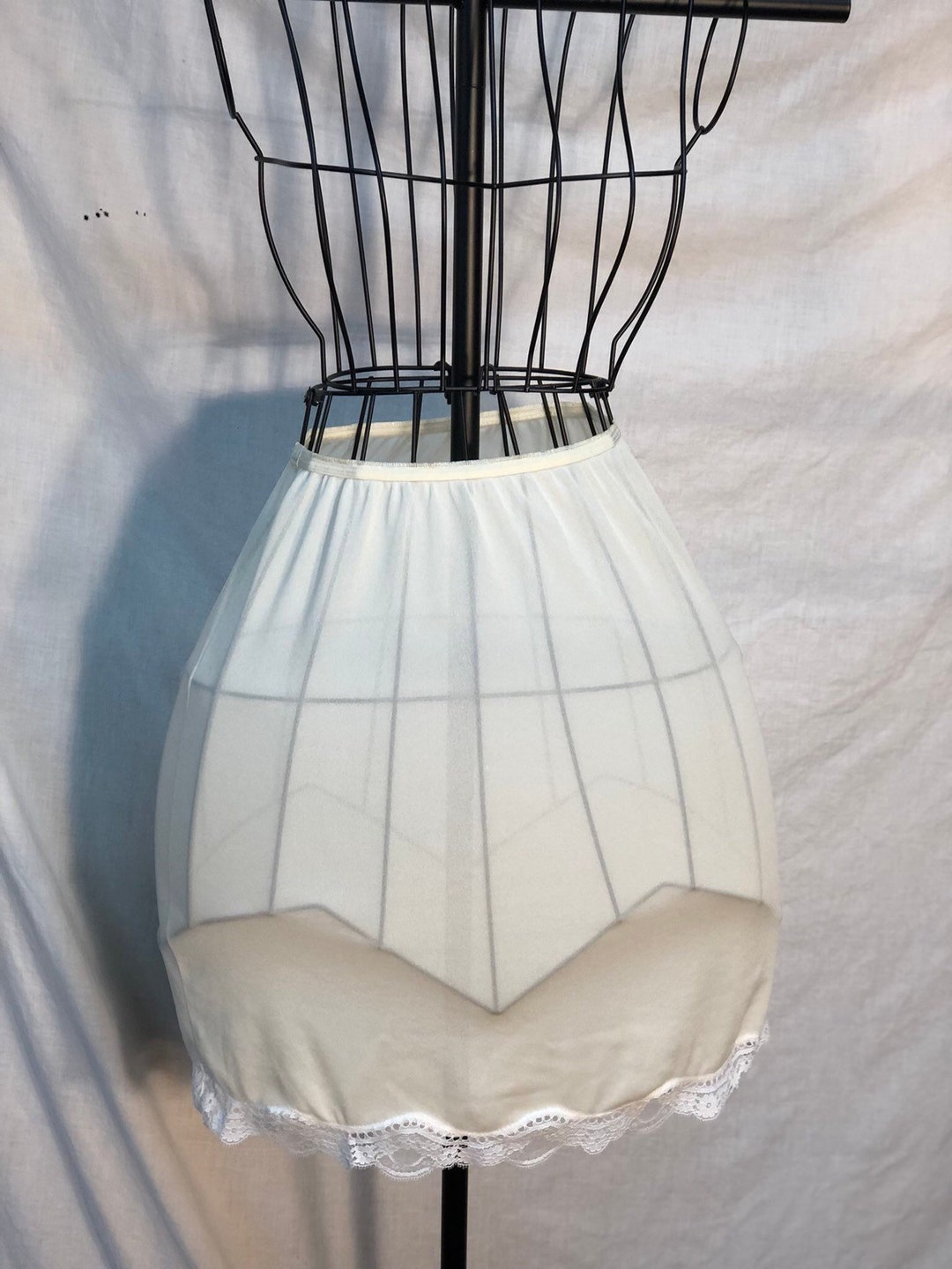 Yellow Half Slip Retro Undergarment Vintage Skirt Etsy