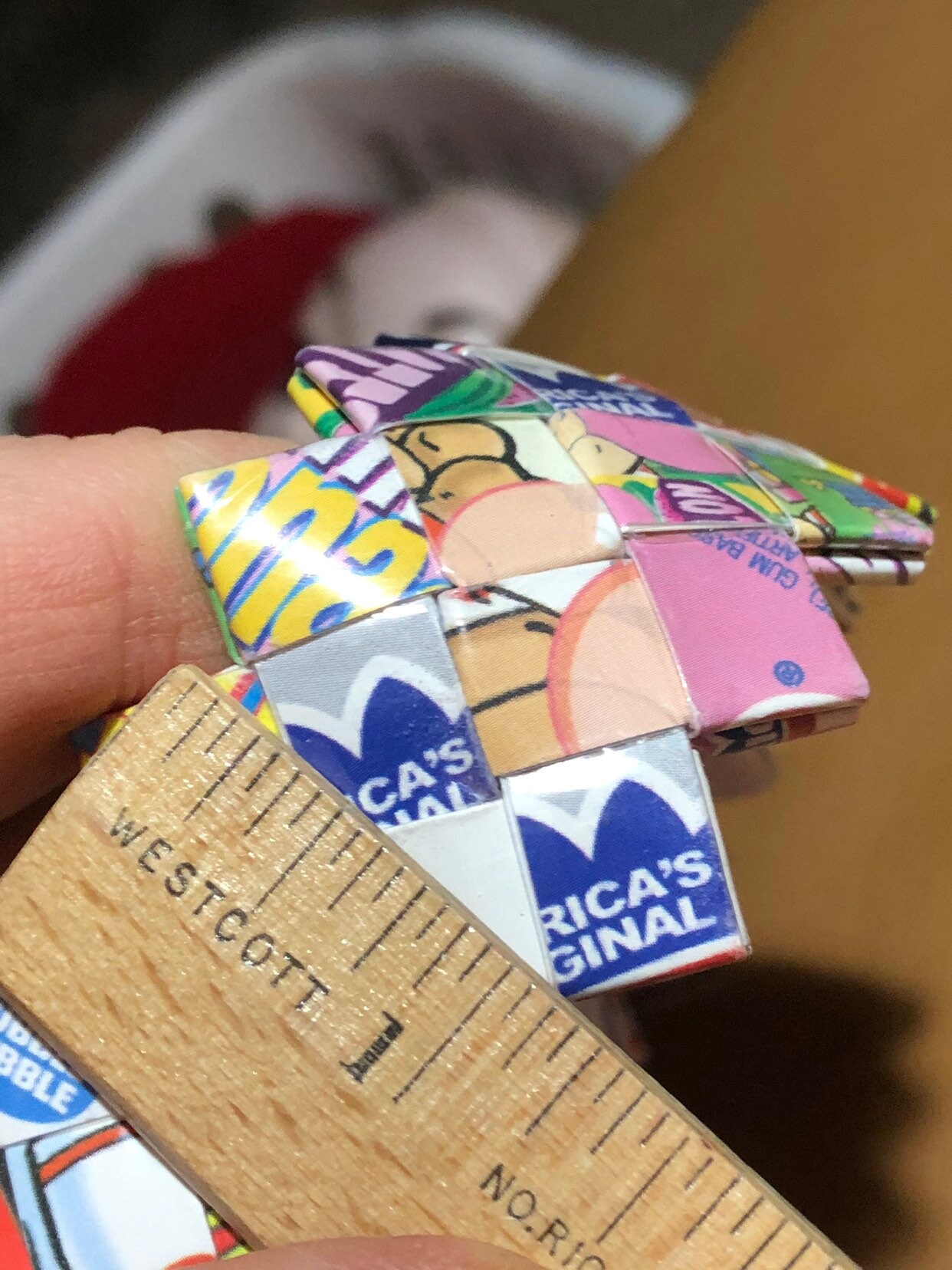 Bubble Gum Wrapper Chain Headband Colorful Fun Hair Accessory