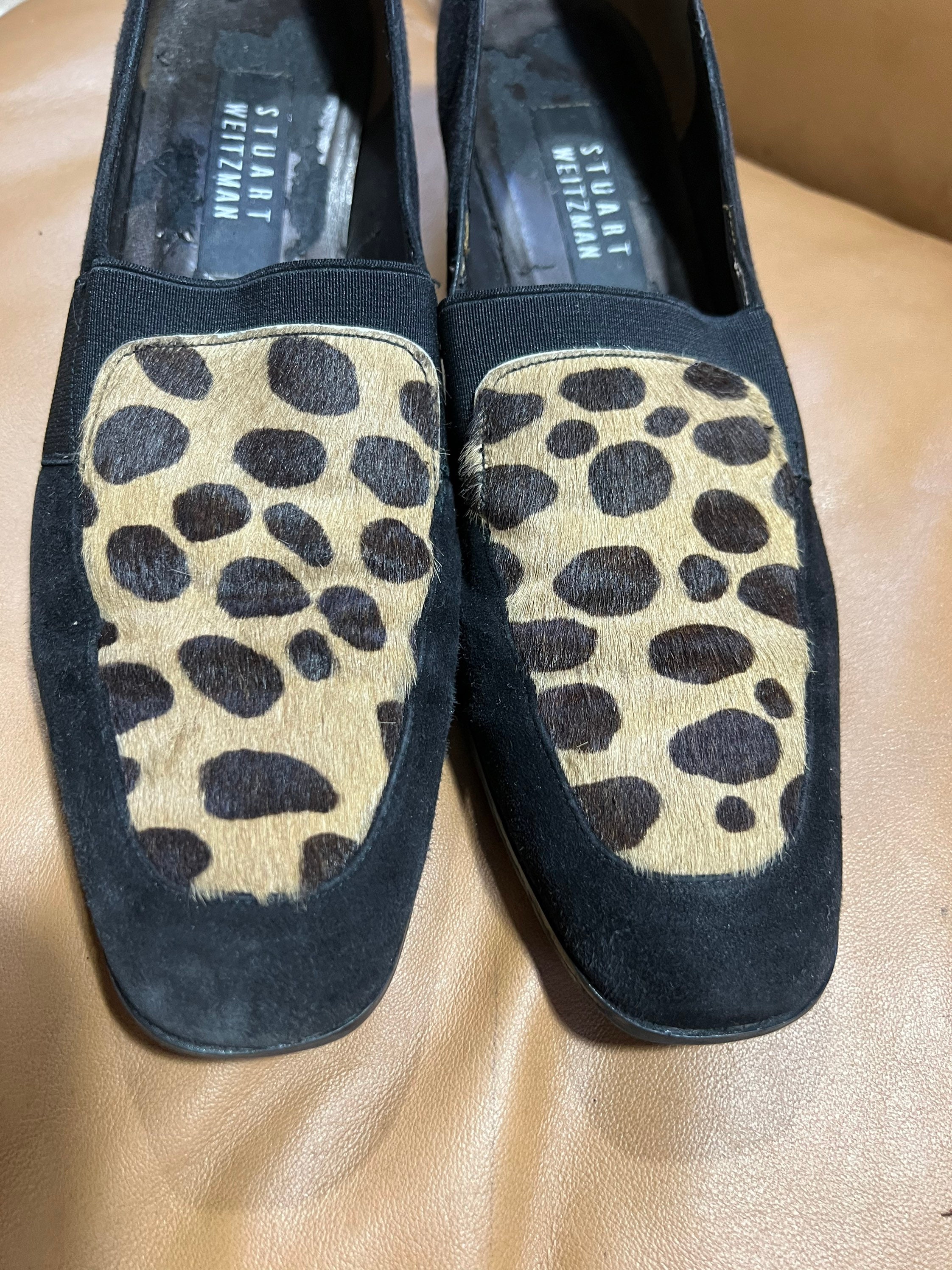 stuart weitzman leopard sneakers