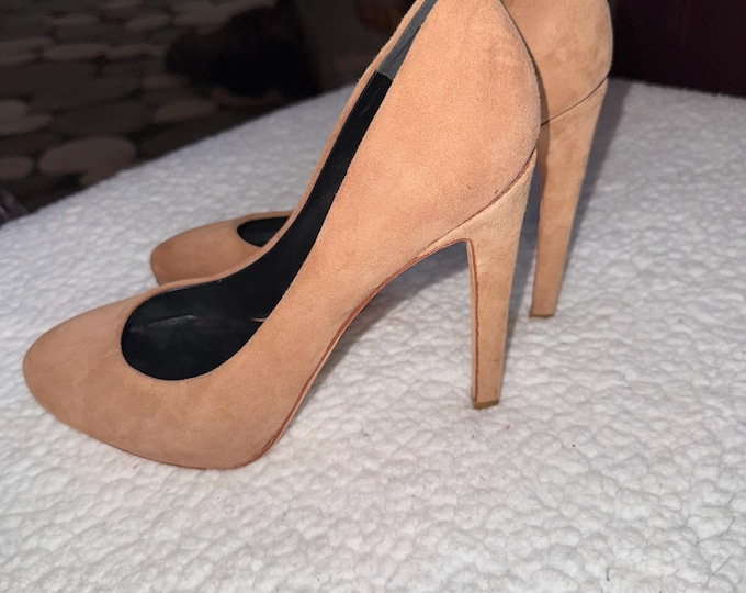 Tan Suede High Heels Women's Dress Shoes Leather Dolce Vita Size 10 Pumps