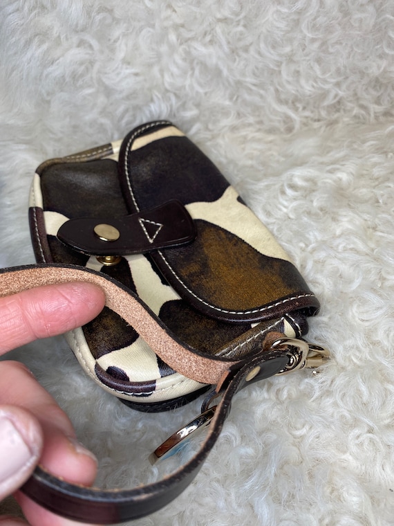 Cow Print Handbag, leather cowgirl wristlet, Coun… - image 1