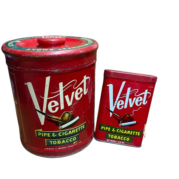 Velvet Tobacco Tin Etsy