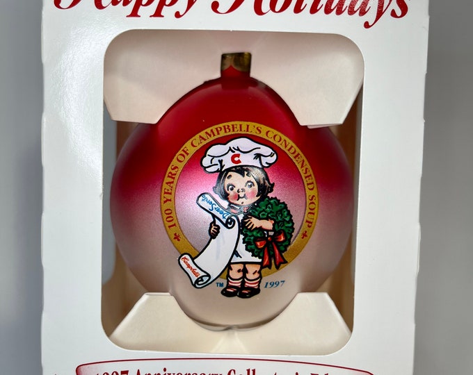 Christmas Tree Ornament Campbell’s Soup Collectible Ornament, vintage collector ornament