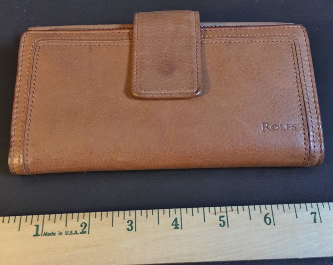 Rolfs Ladies Soft Leather Organizer Attaché Clutch Wallet Etsy