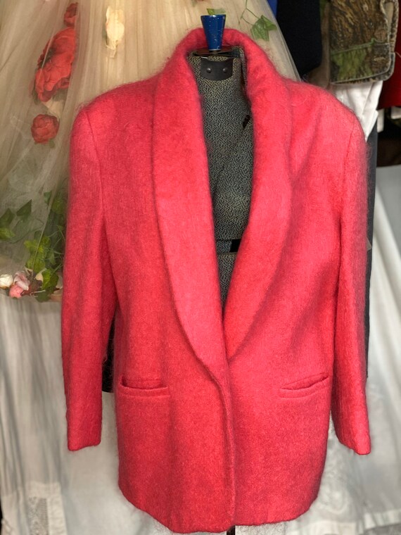 Mohair Women’s Jacket, Vintage Wool Jacket, Boho C