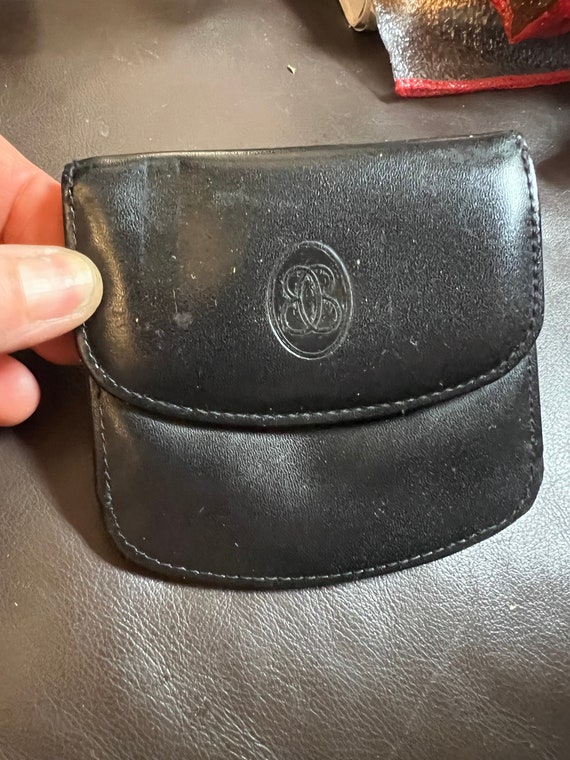 Black Leather Wallet, Vintage Buxton Unisex Money 