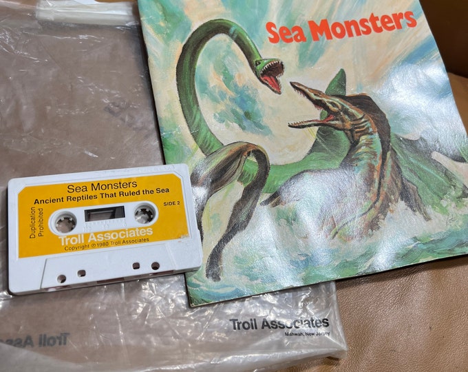 Sea Monsters Children’s Book and Cassette Tape, Dinosaurs