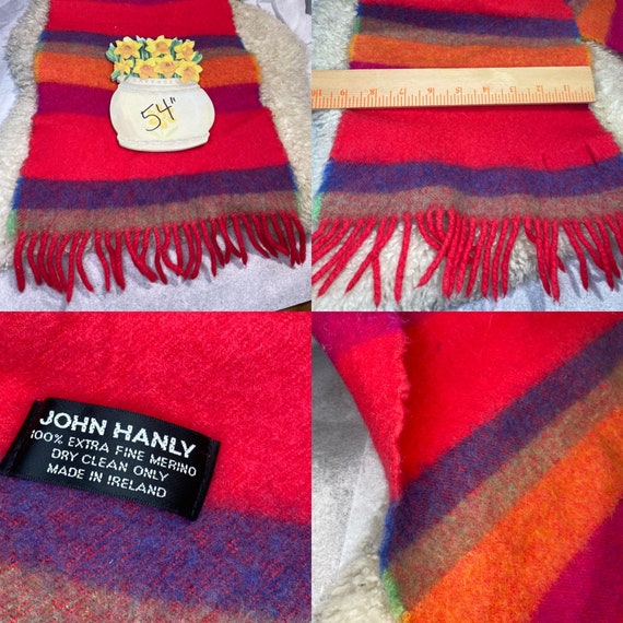 Unisex Colorful Scarf, Merino wool scarf, Irish w… - image 5
