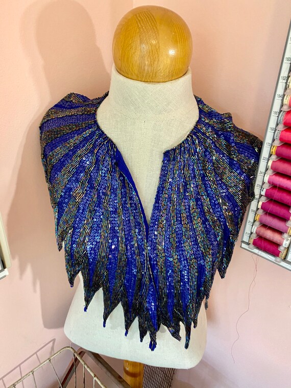 Hand Beaded Collar, Formal Fashion Shawl