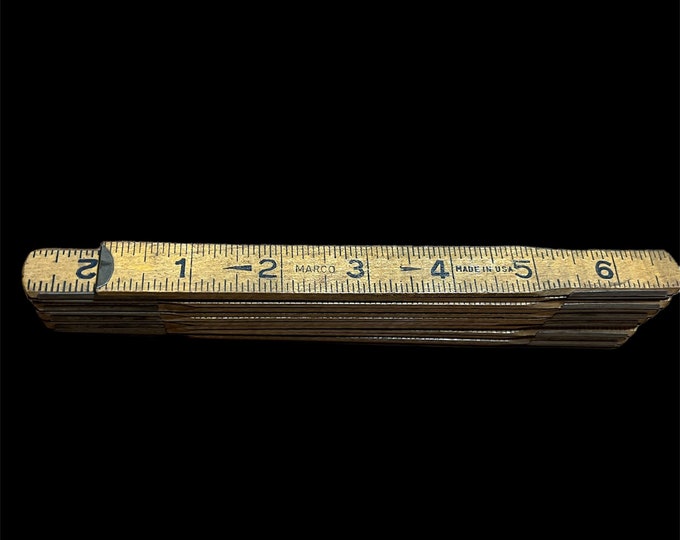 Wood Folding Ruler, Marco Compact  Measuring Rule, Home Crafting