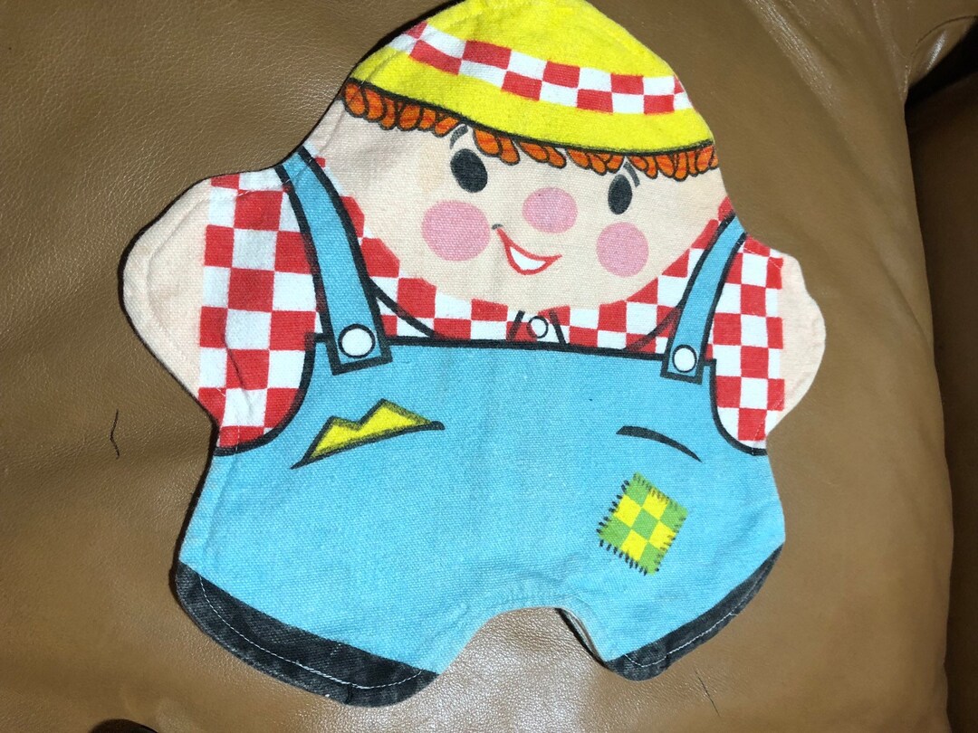 Fabric Burger Boy Hand Puppet Vintage Toy Etsy