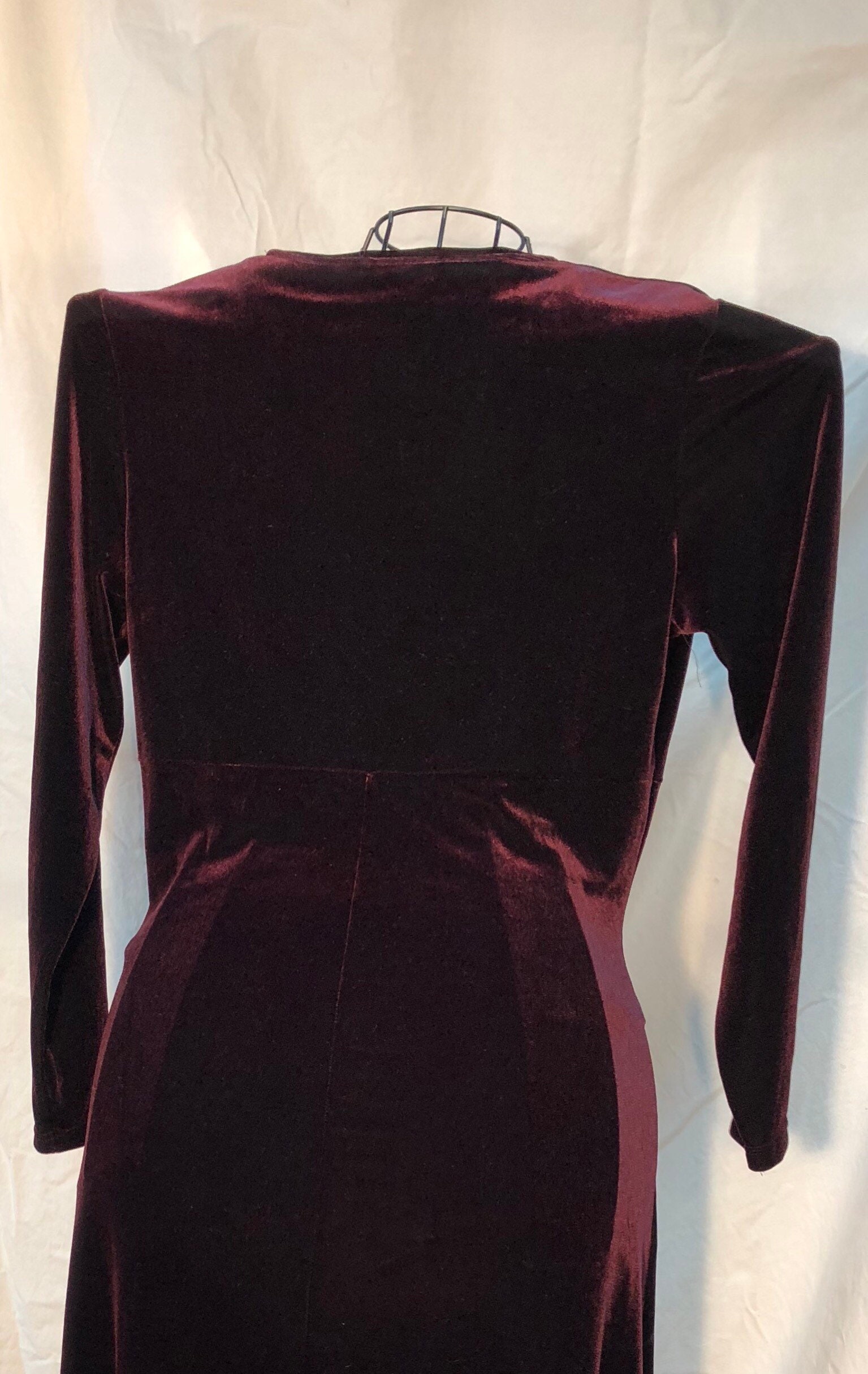 Reserved Velvet Maxi Dress Eggplant Purple