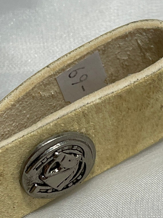 Horse Shoe Keychain, Leather Unisex Key Holder, G… - image 4