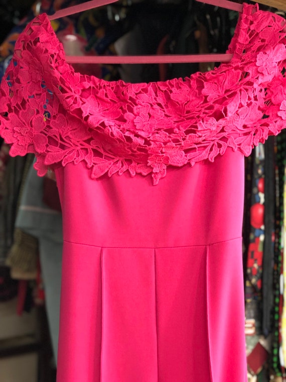 womens hot pink jumpsuit