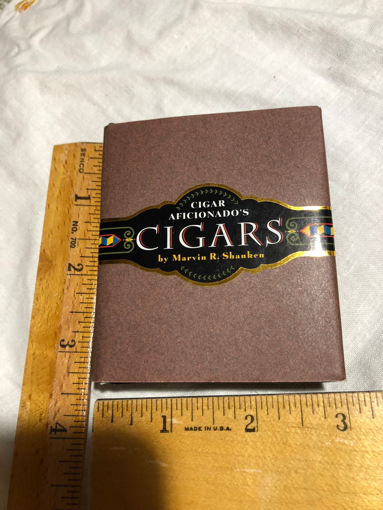 Cigar Aficionado's Cigars Book, Miniature Cigar Smoker Hardback, Cigar