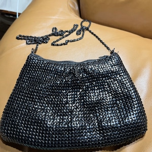Black Purse, Formal Retro Fashion Handbag, Cocktail Bag