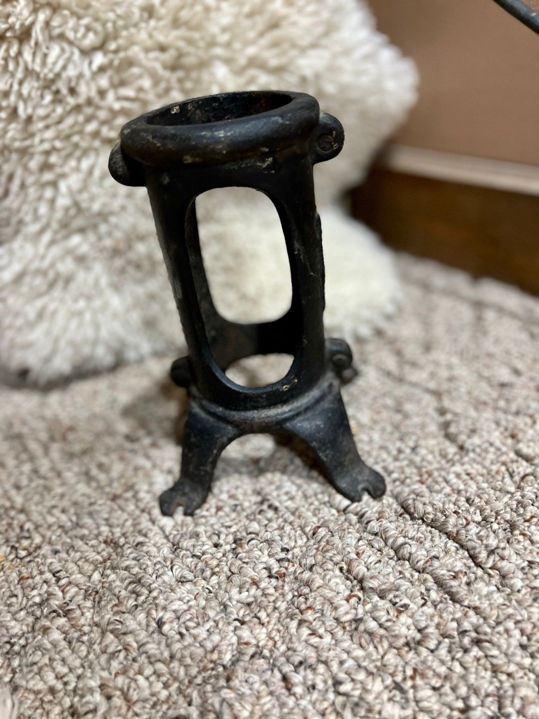 Cast Iron Antique Christmas Tree Stand Rustic Farmhouse Etsy